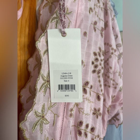 Gorgeous LoveShackFancy August Dress in Dusty Rose. Good embroidery throughout - Picture 6 of 7
